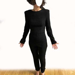 Scanlan Theodore Crepe Knit Set - Jacket and Pants - Size SMALL
